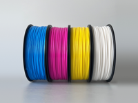 PLA CMYK Lithophane Filament Set – Cyan, Magenta, Gelb und Weiß, je 1 kg Spule